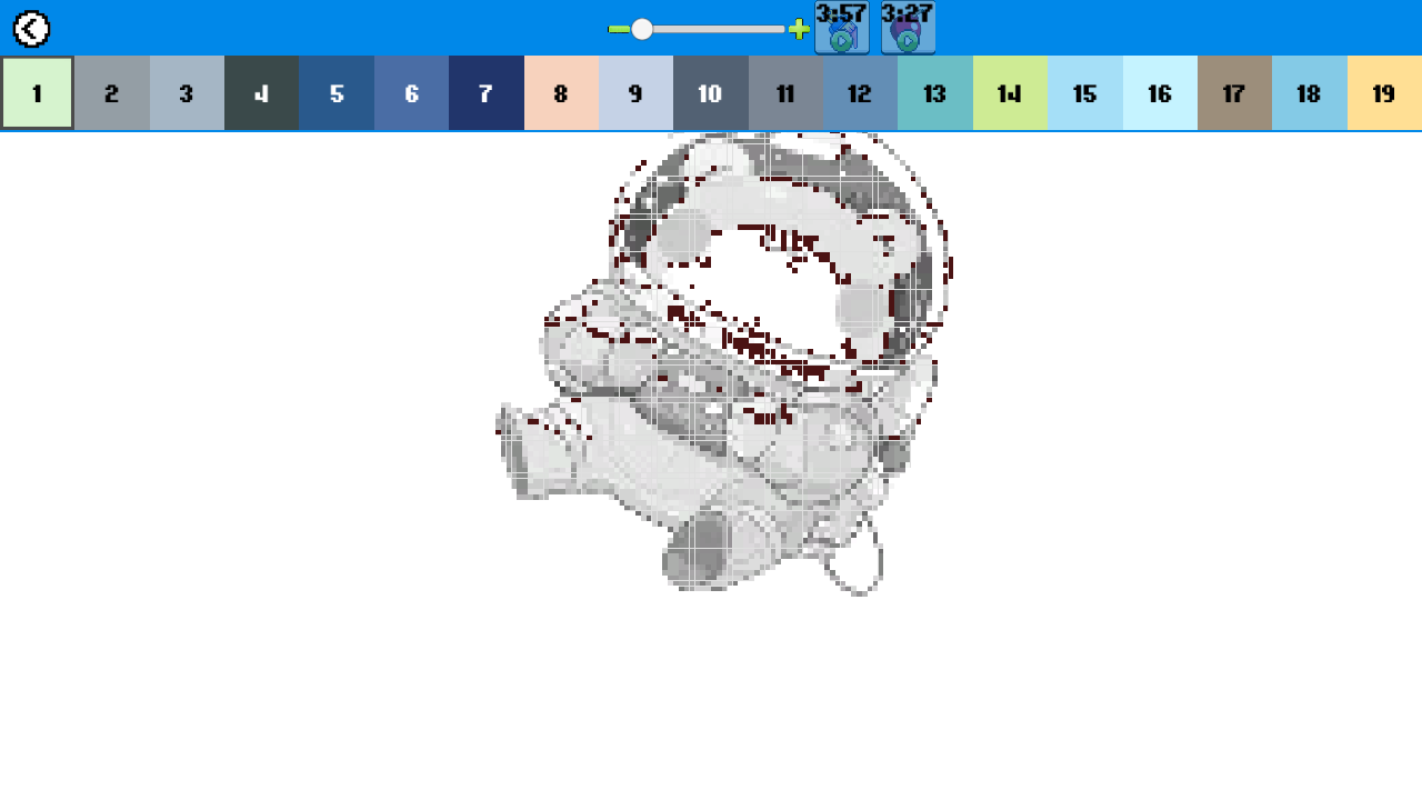 Hibzcloud first-play capture 1 of Color Pixels - Coloring by Numbers