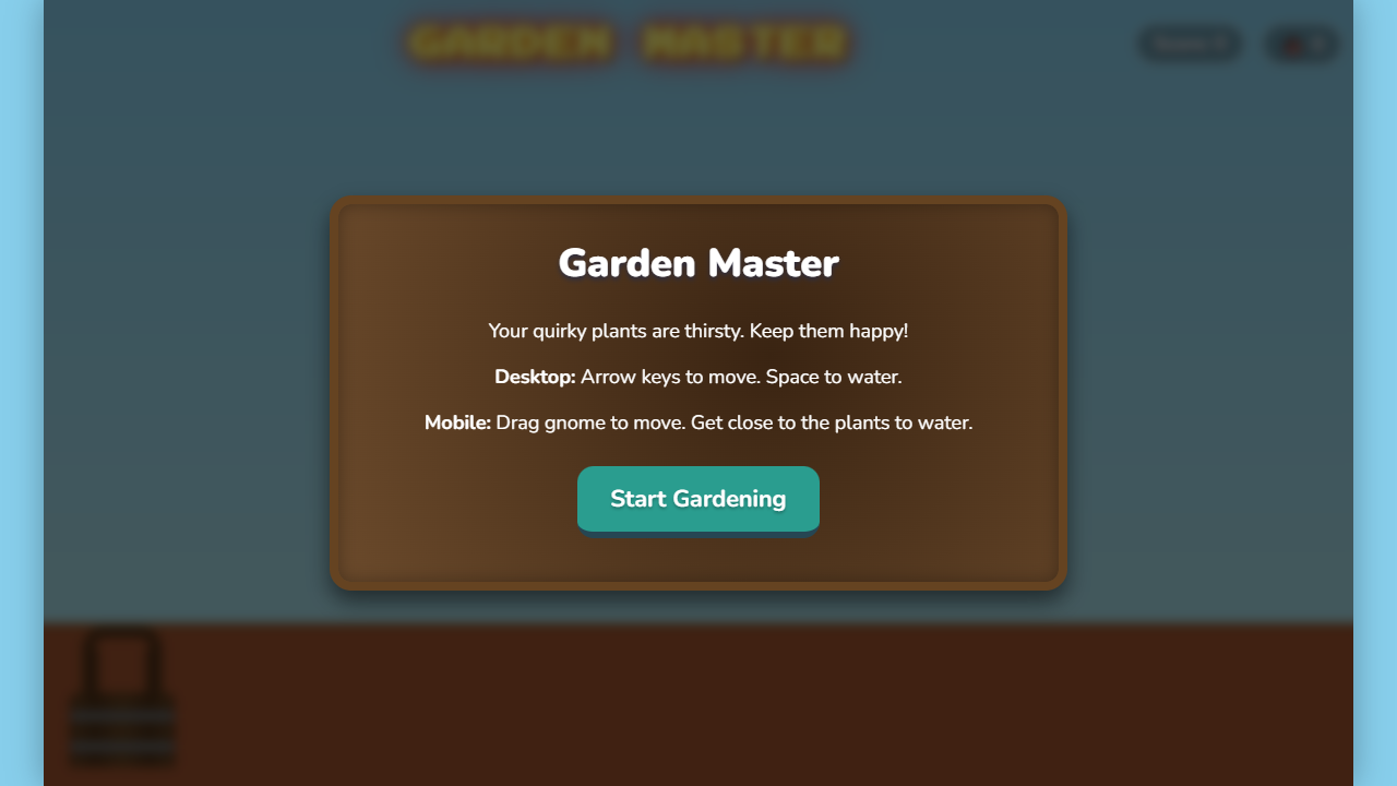Hibzcloud first-play capture 1 of Garden Master