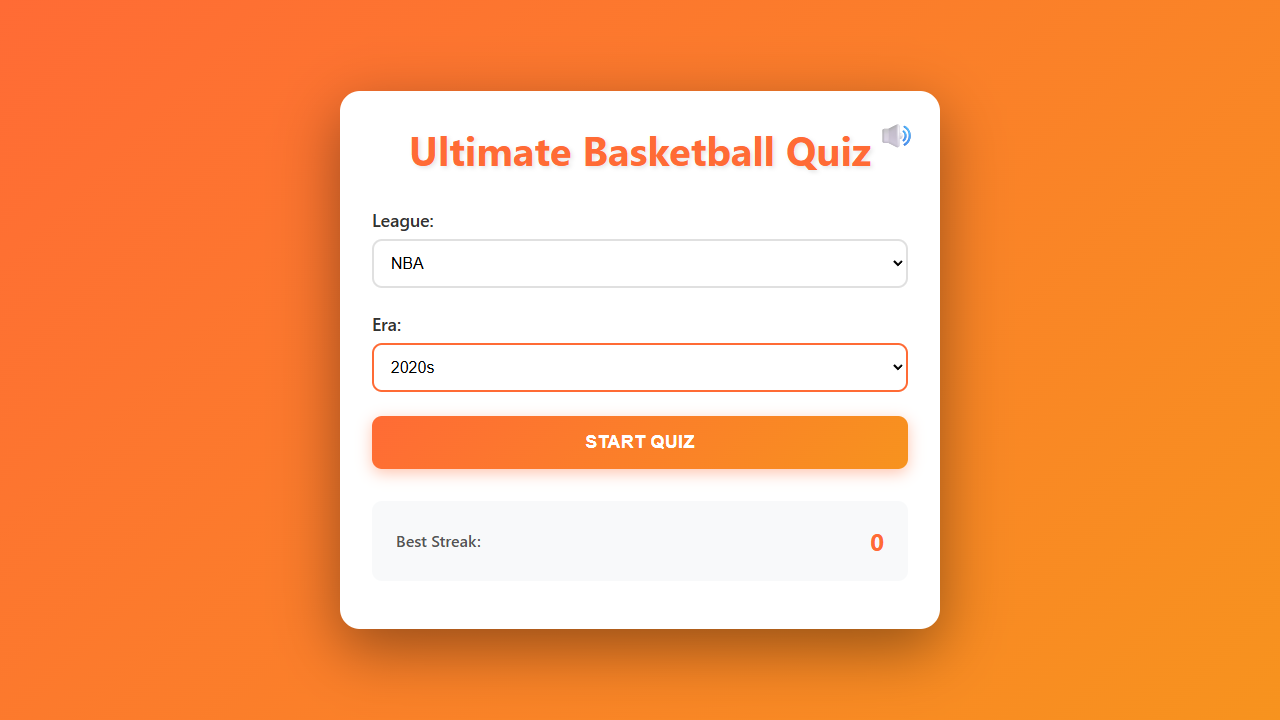 Hibzcloud first-play capture 1 of Ultimate Basketball Quiz